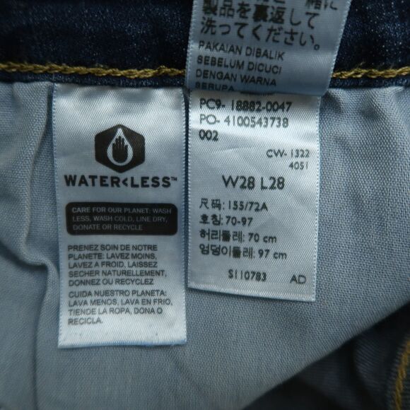 Levi's 721 Jeans Women's Size 28 Blue High-Rise Skinny Denim 28" Inseam Stretch - Picture 9 of 16